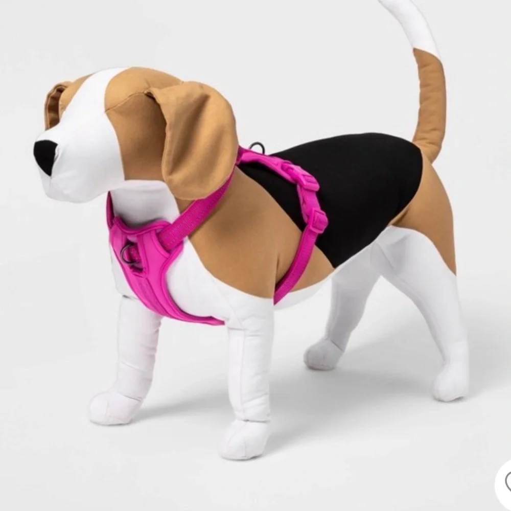 Boots & Barkley pink dog large harness
